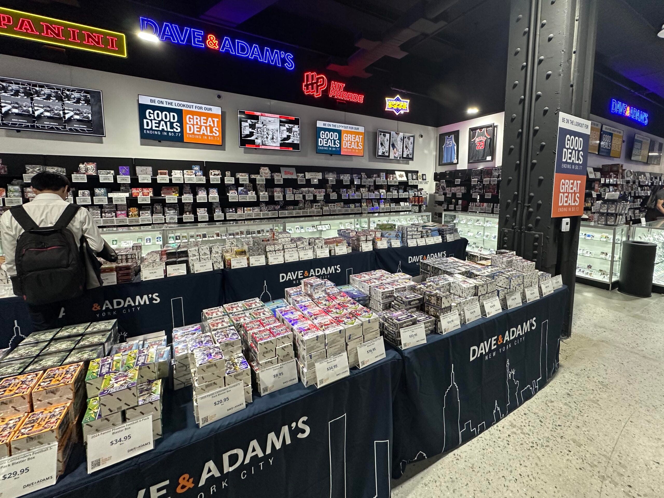 Dave & Adam's New York City has thousands of cards and boxes of cards. 