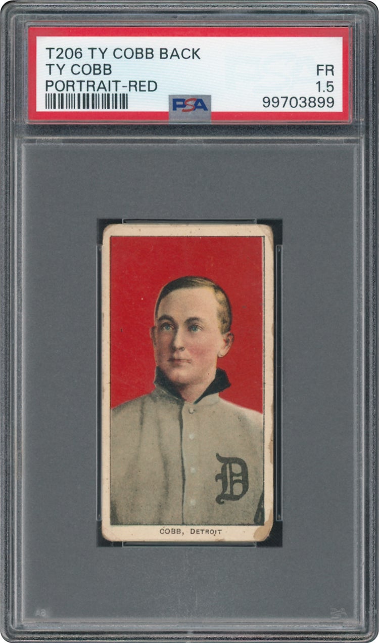 T206 Ty Cobb card with Ty Cobb Tobacco back. 