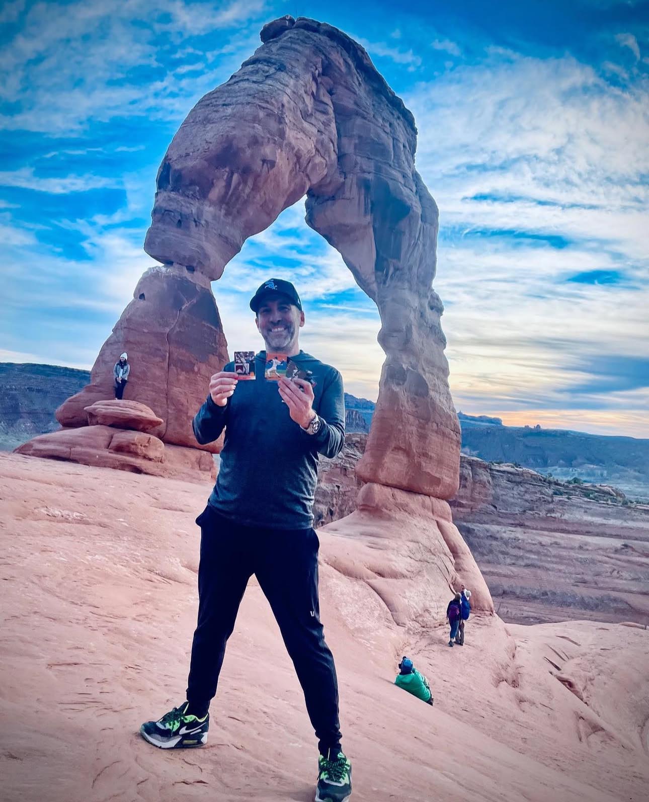 Brian Pirrip rips packs in the desert mountains of Arizona. 