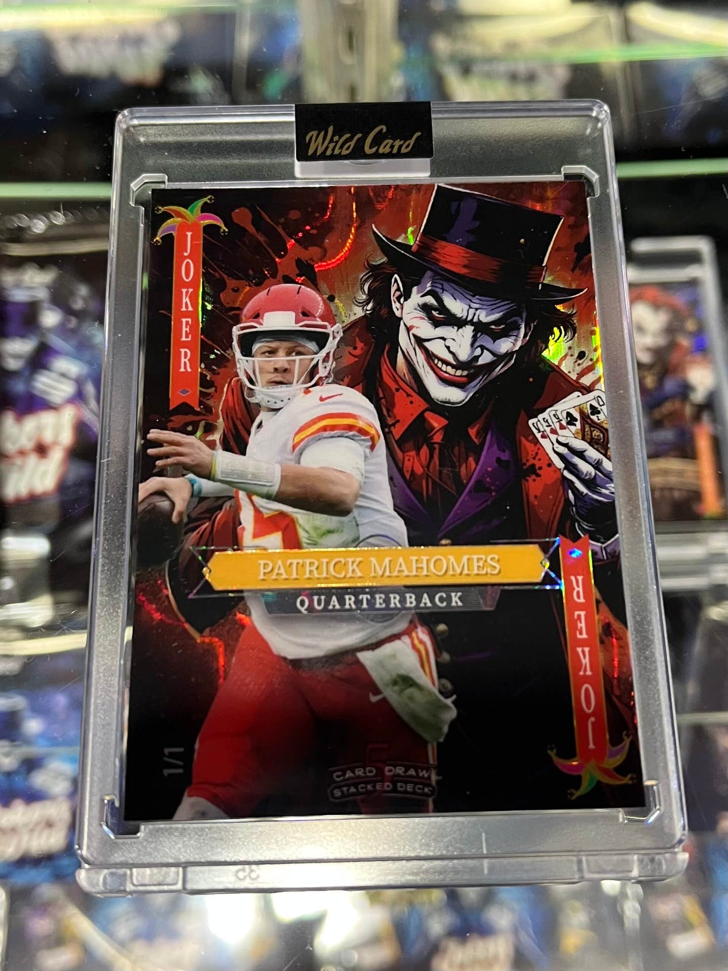 Wild Card Patrick Mahomes Joker card.