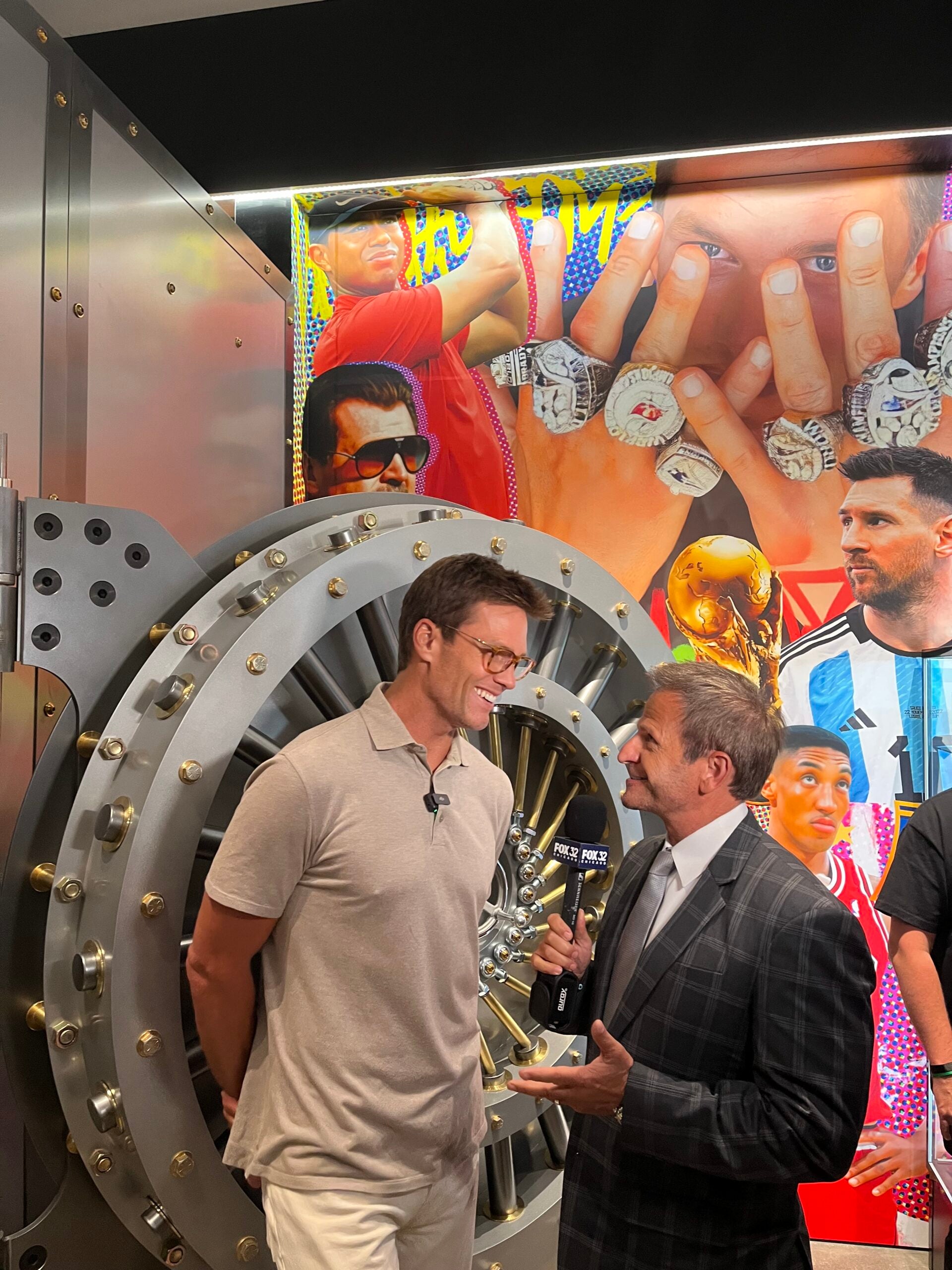 Tom Brady at CardVault By Tom Brady in Chicago. 