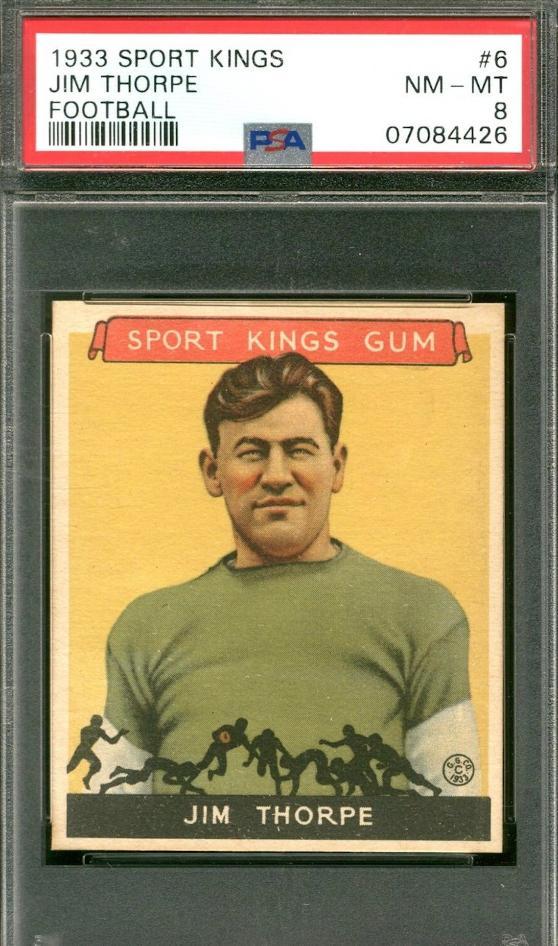 1933 Sport Kings Jim Thorpe card. 