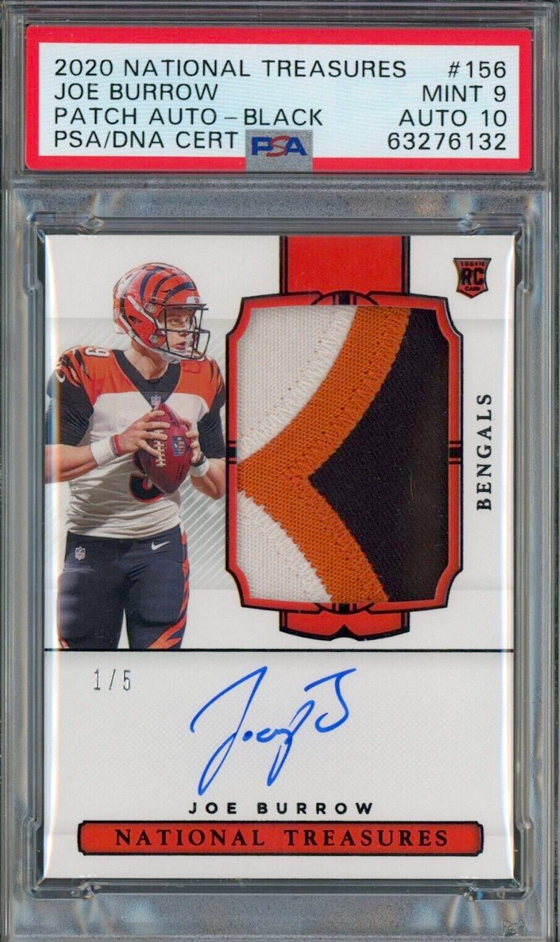2020 National Treasures Joe Burrow RPA. 
