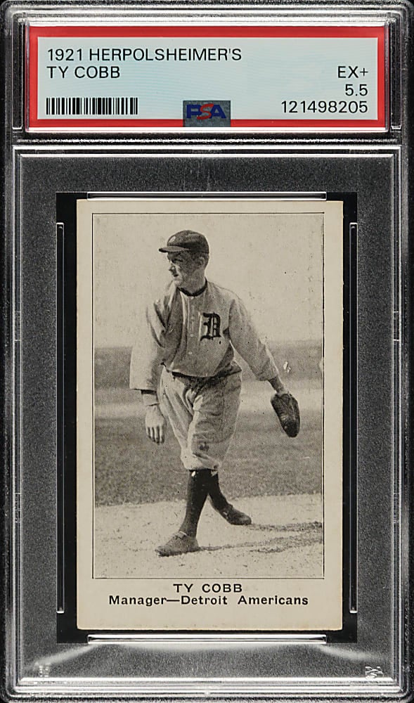  1921 Herpolsheimer’s Clothing Ty Cobb