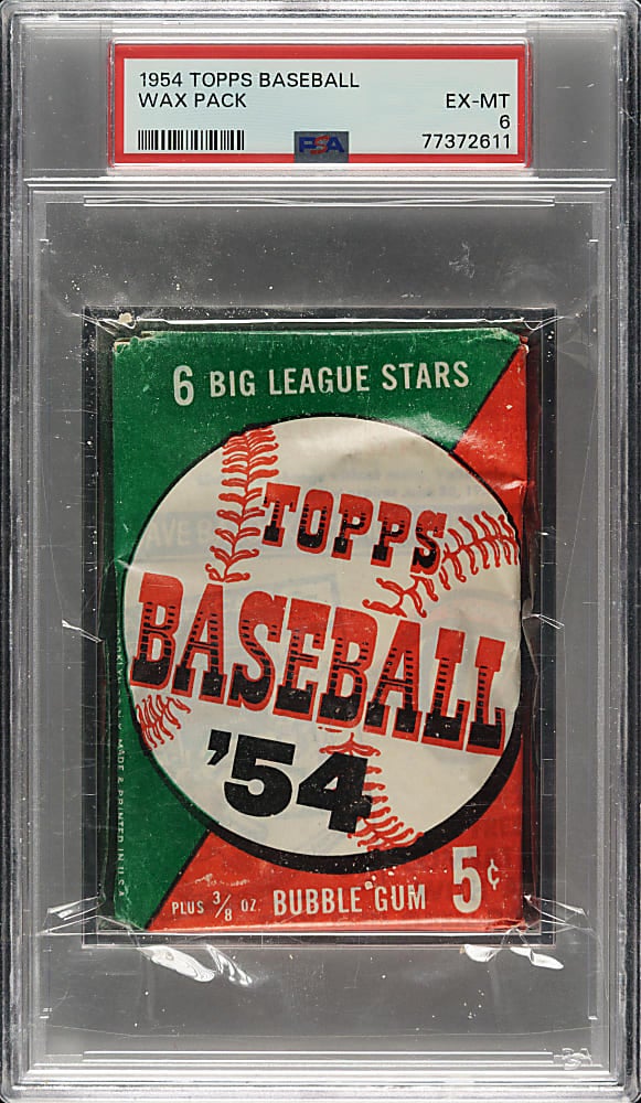 1954 Topps Baseball Wax Pack. 