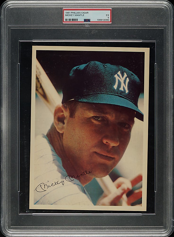 1961 Phillies Cigar Mickey Mantle card. 