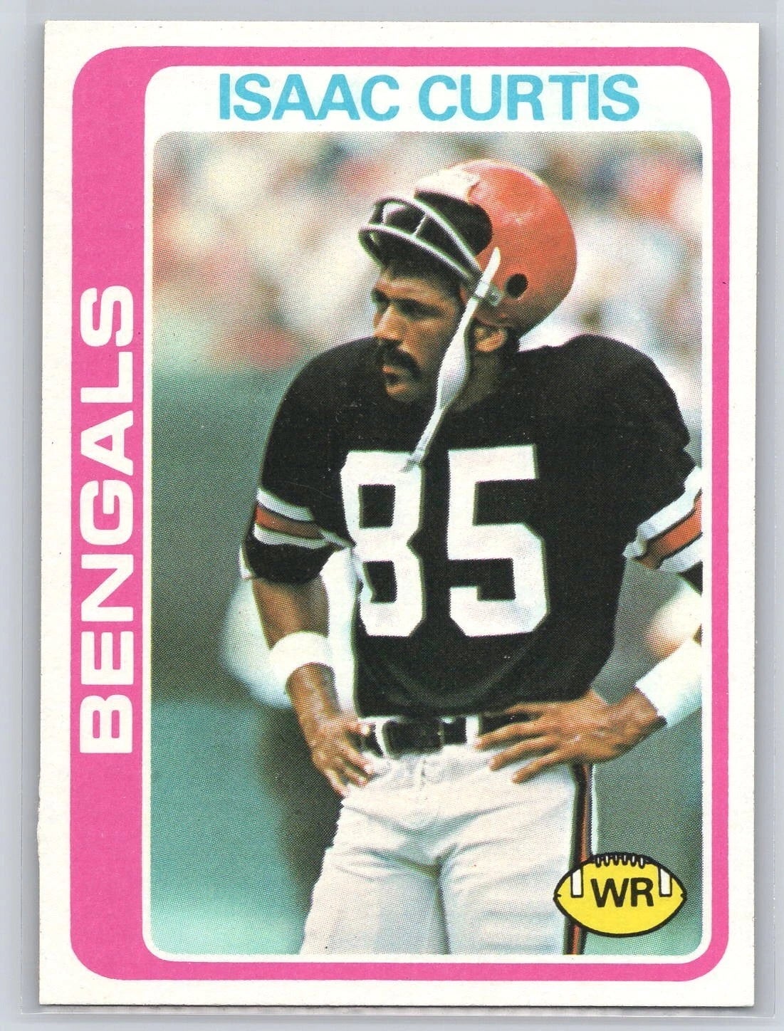 1972 Topps Isaac Curtis card. 