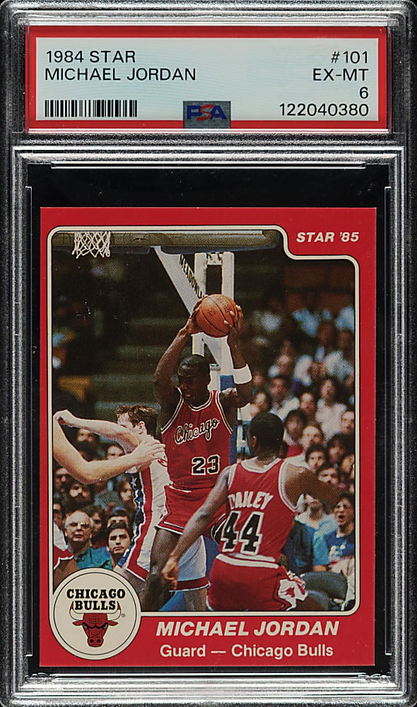 1984 Star Michael Jordan card. 