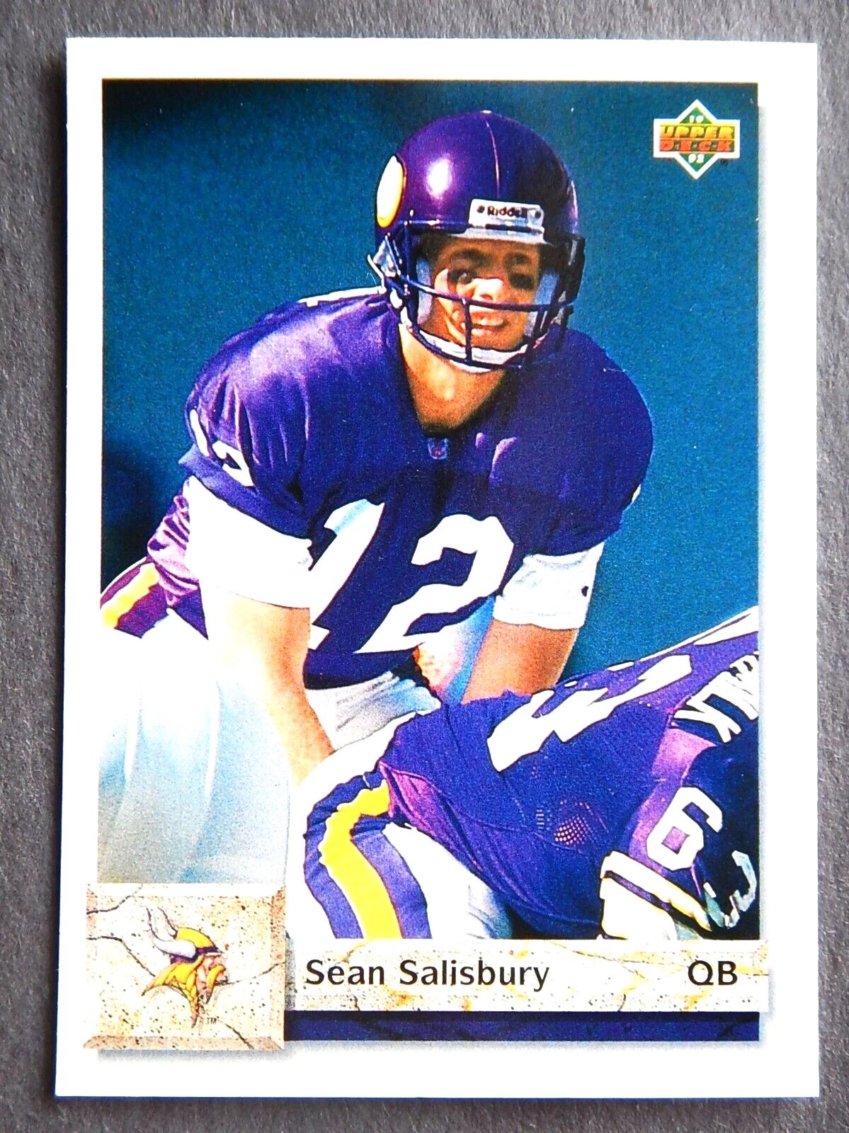 1992 Upper Deck Sean Salisbury card. 