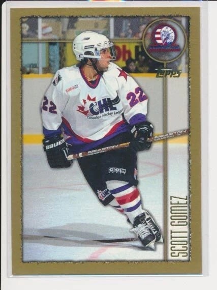 1998-99 Topps Chrome Scott Gomez card. 