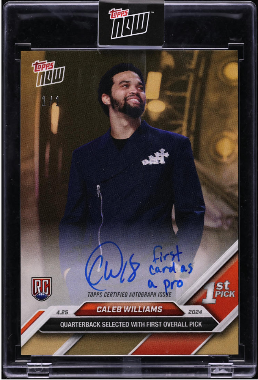 2024 Topps Now 1st Draft Pick card. 