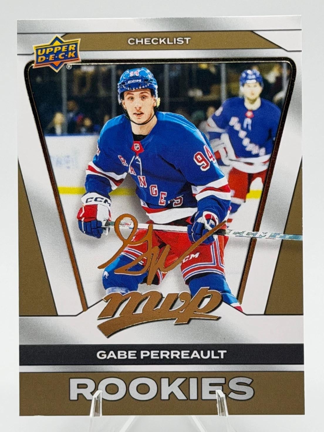 2025-26 Upper Deck Gabe Perreault card. 