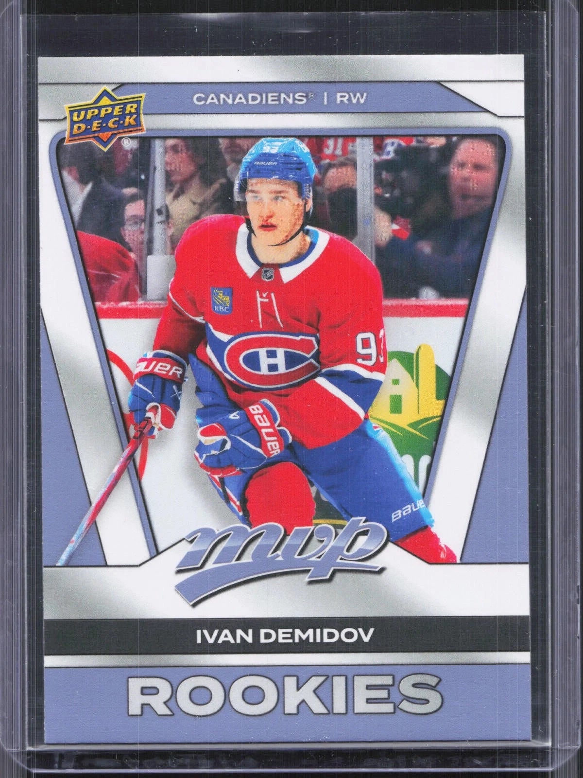 2025-26 UD MVP Ivan Demidov card. 