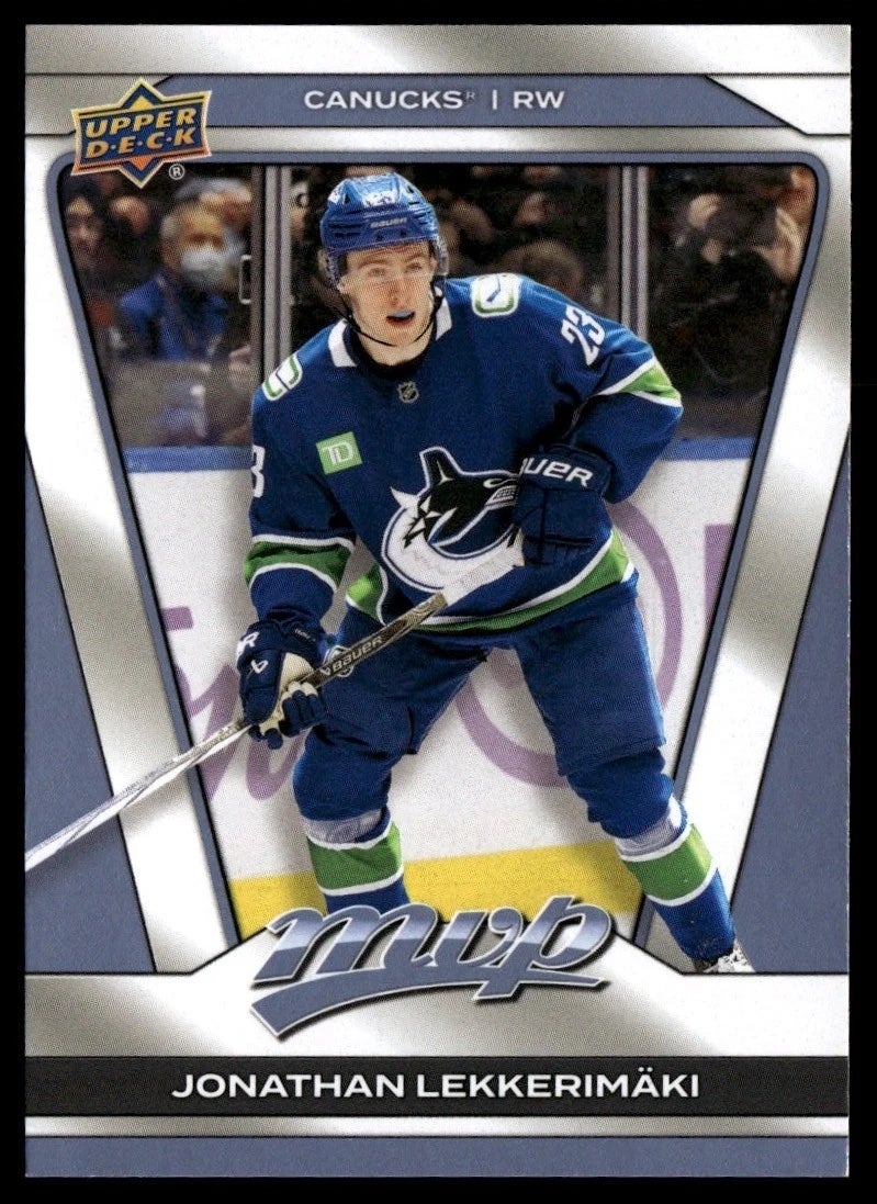2024-25 Upper Deck Young Guns Jonathan Lekkerimaki card. 