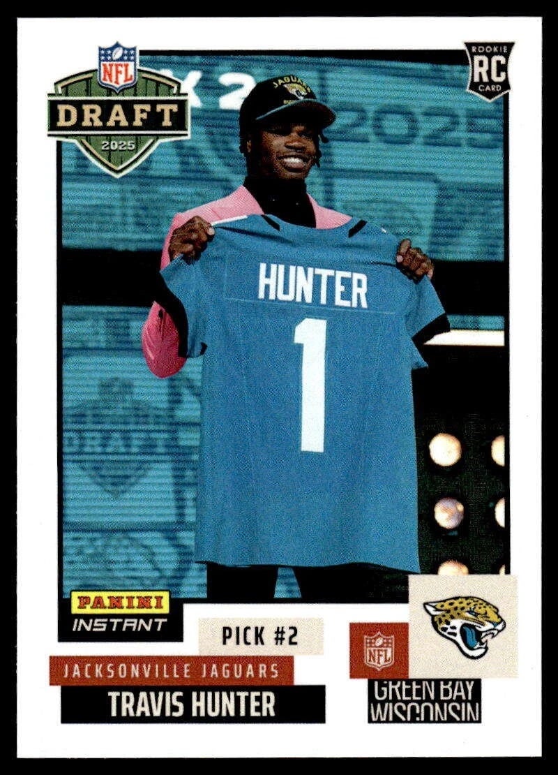 Panini Instant Draft Travis Hunter card. 