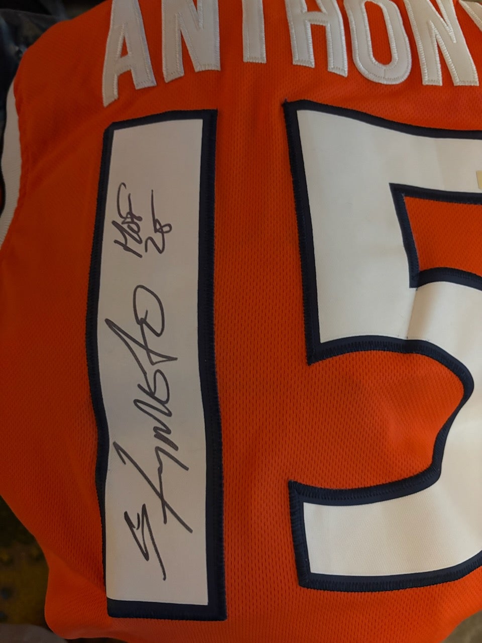 Carmelo Anthony-signed Syracuse jersey. 