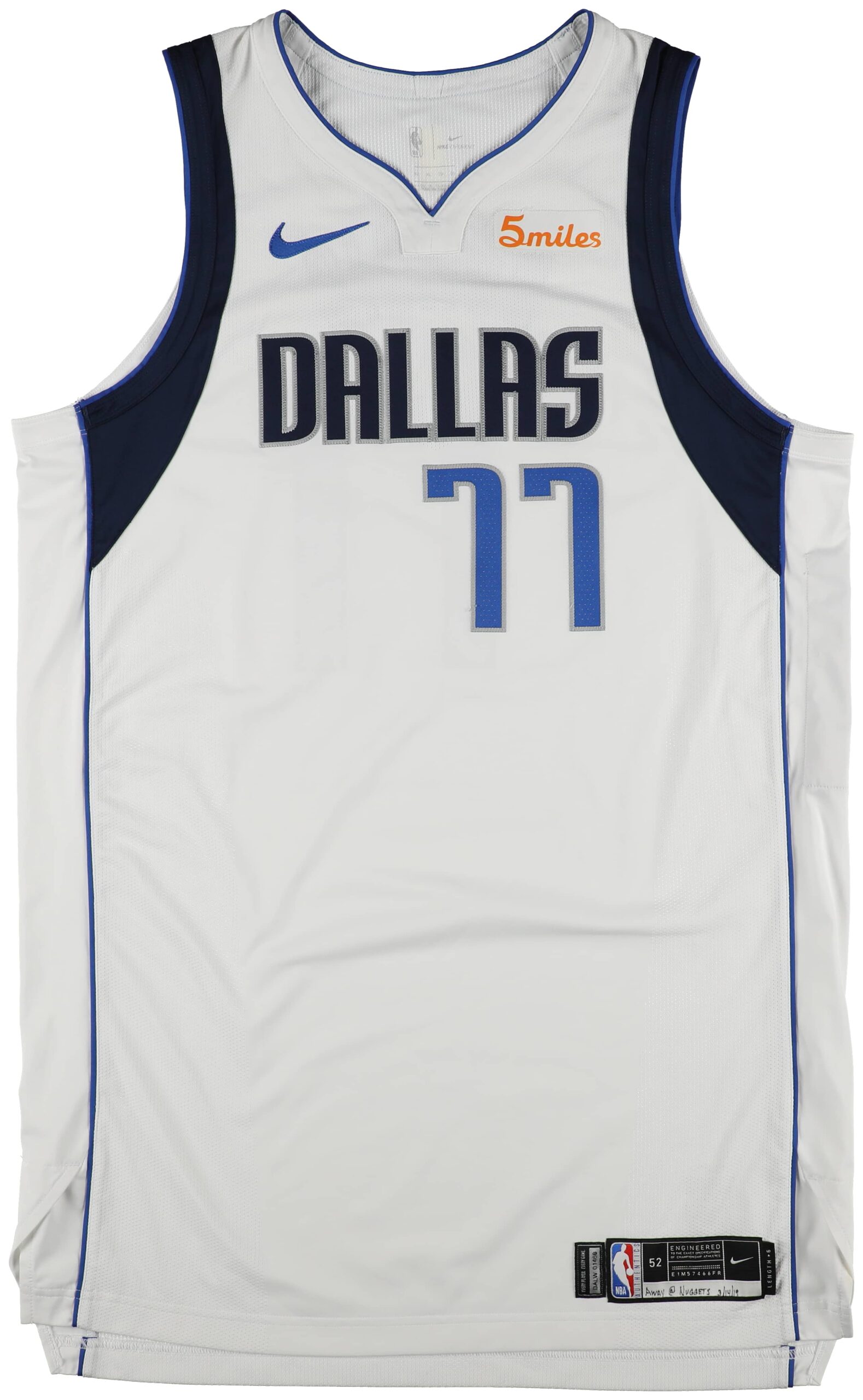 2019 Luka Doncic game-used jersey. 
