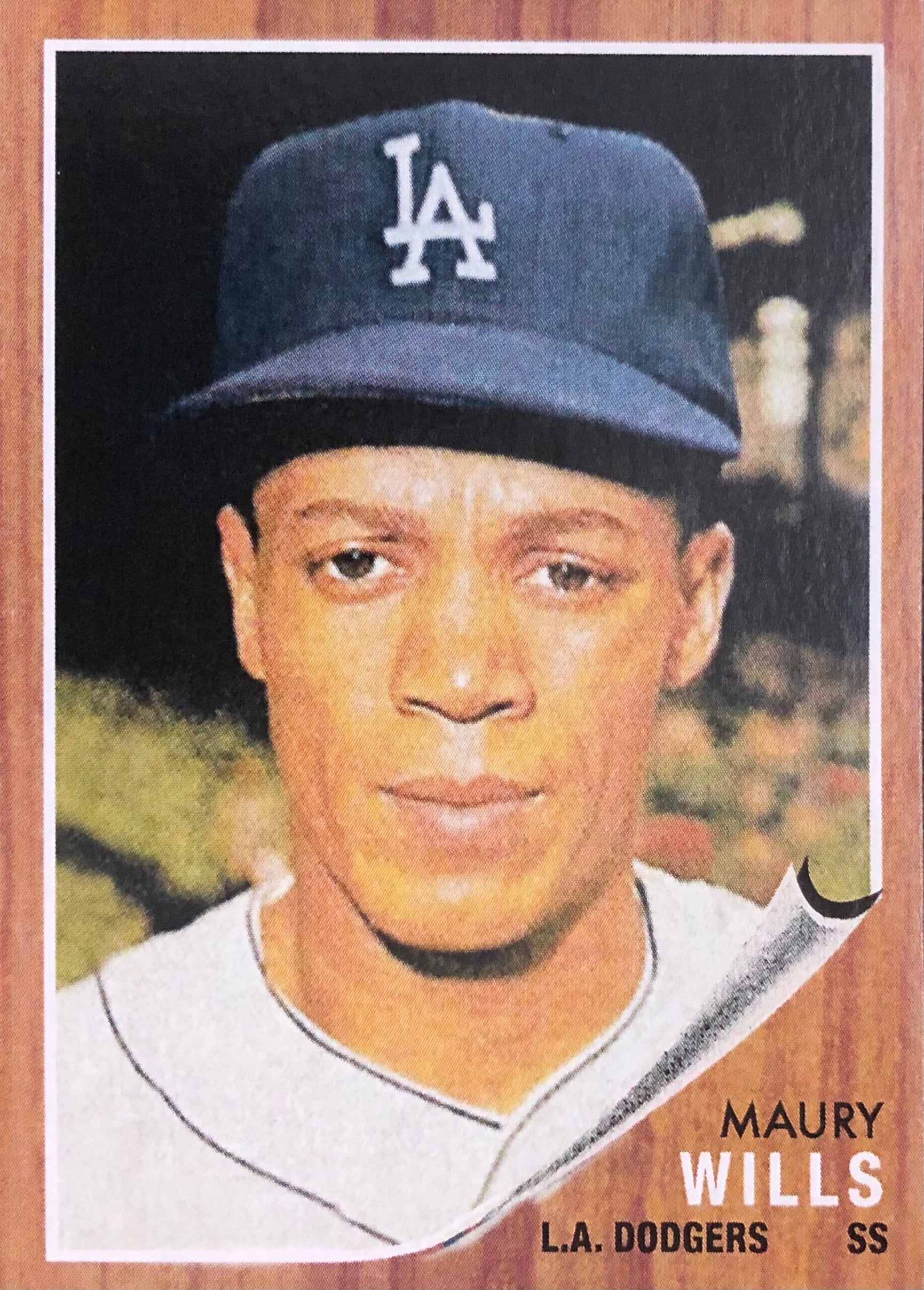 1962 Topps Maury Wills card. 