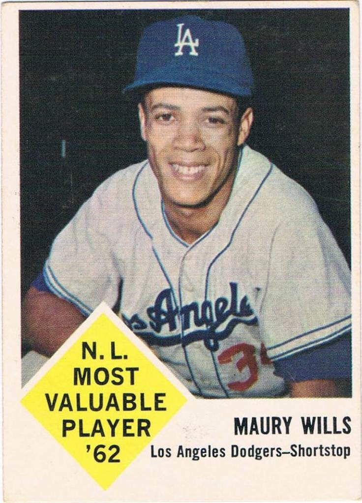 1963 Fleer Maury Wills rookie card. 