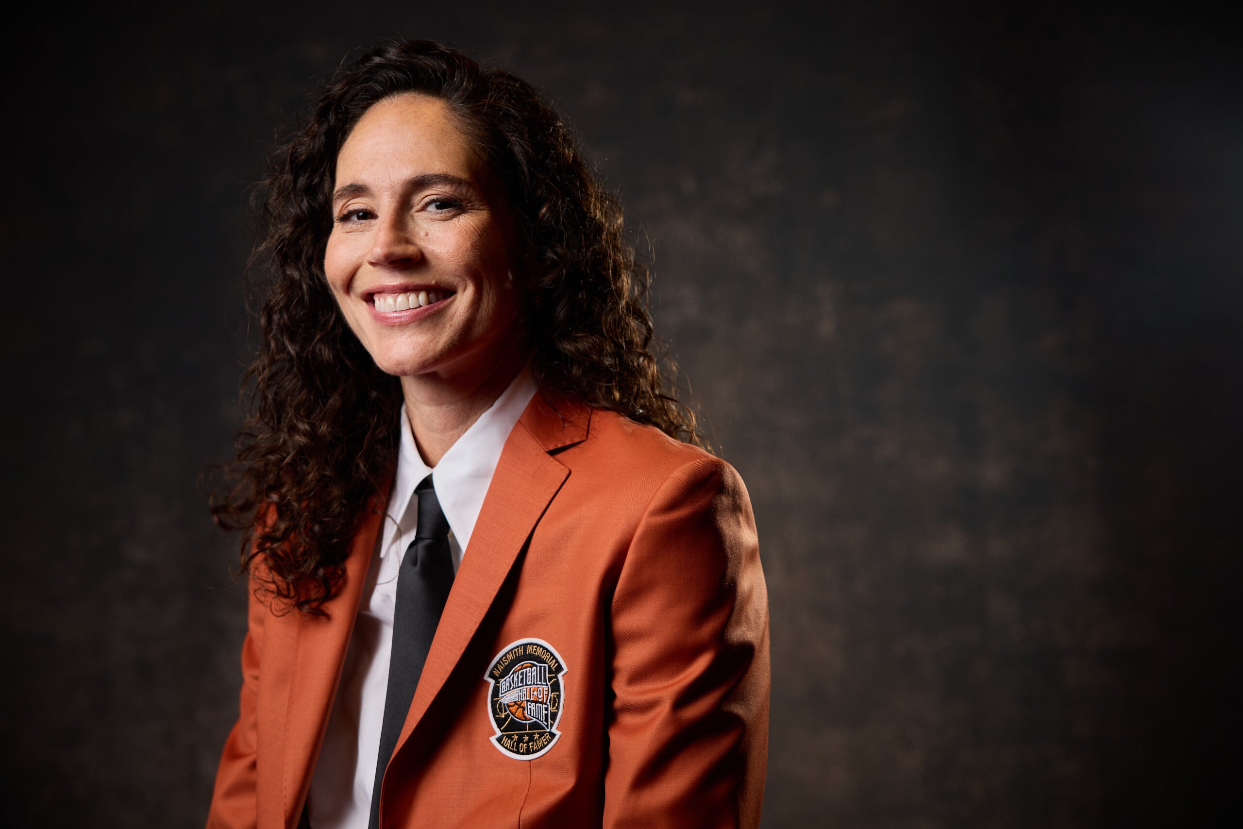 WNBA legend Sue Bird at the Naismith Basketball Hall of Fame inductions. 