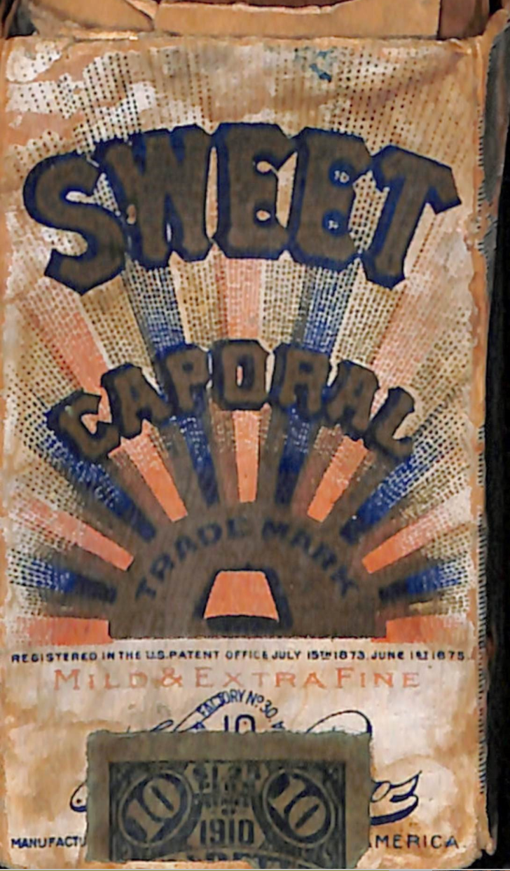 T206 Sweet Caporal tobacco pack. 