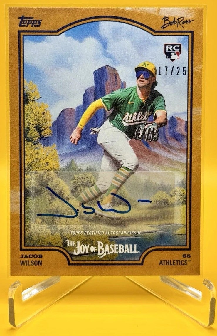 2025 Bob Ross Topps Joy of Baseball Jacob Wilson card. 