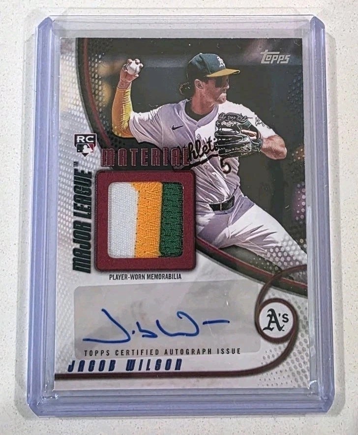 Topps Series 2 Jacob Wilson Rookie Patch Auto. 