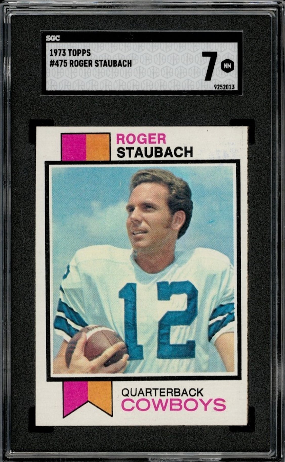 1973 Topps Roger Staubach card. 