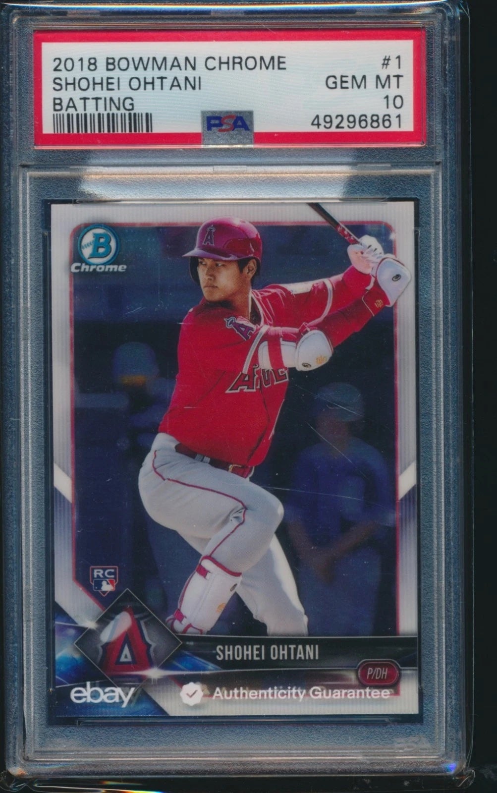 2018 Bowman Chrome Shohei Ohtani Rookie card. 