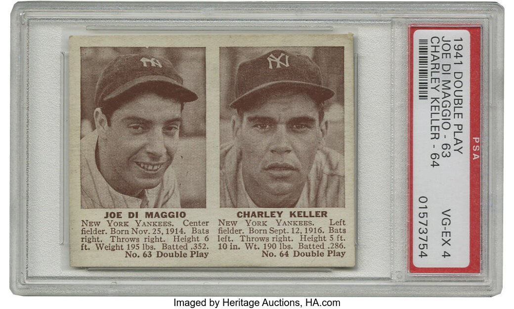 1941 Double Play Joe DiMaggio card. 