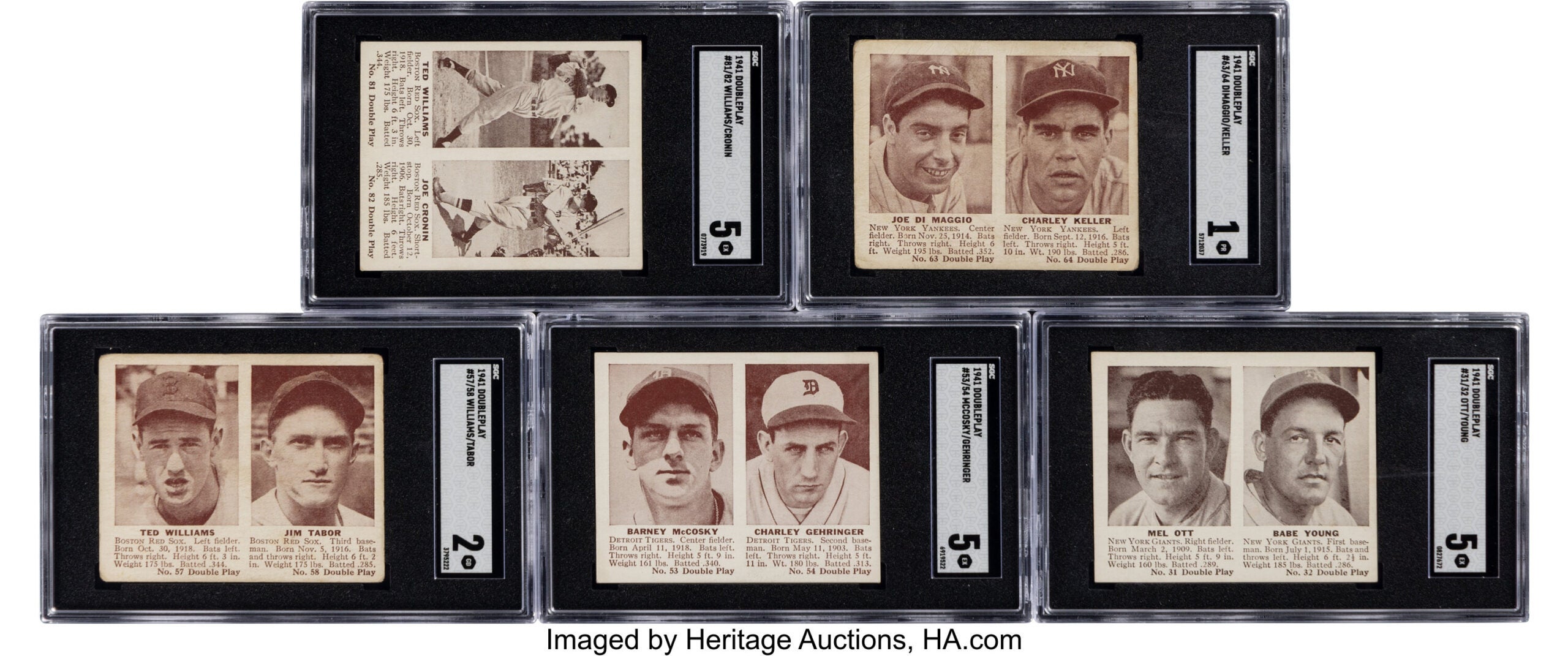1941 Double Play baseball set. 