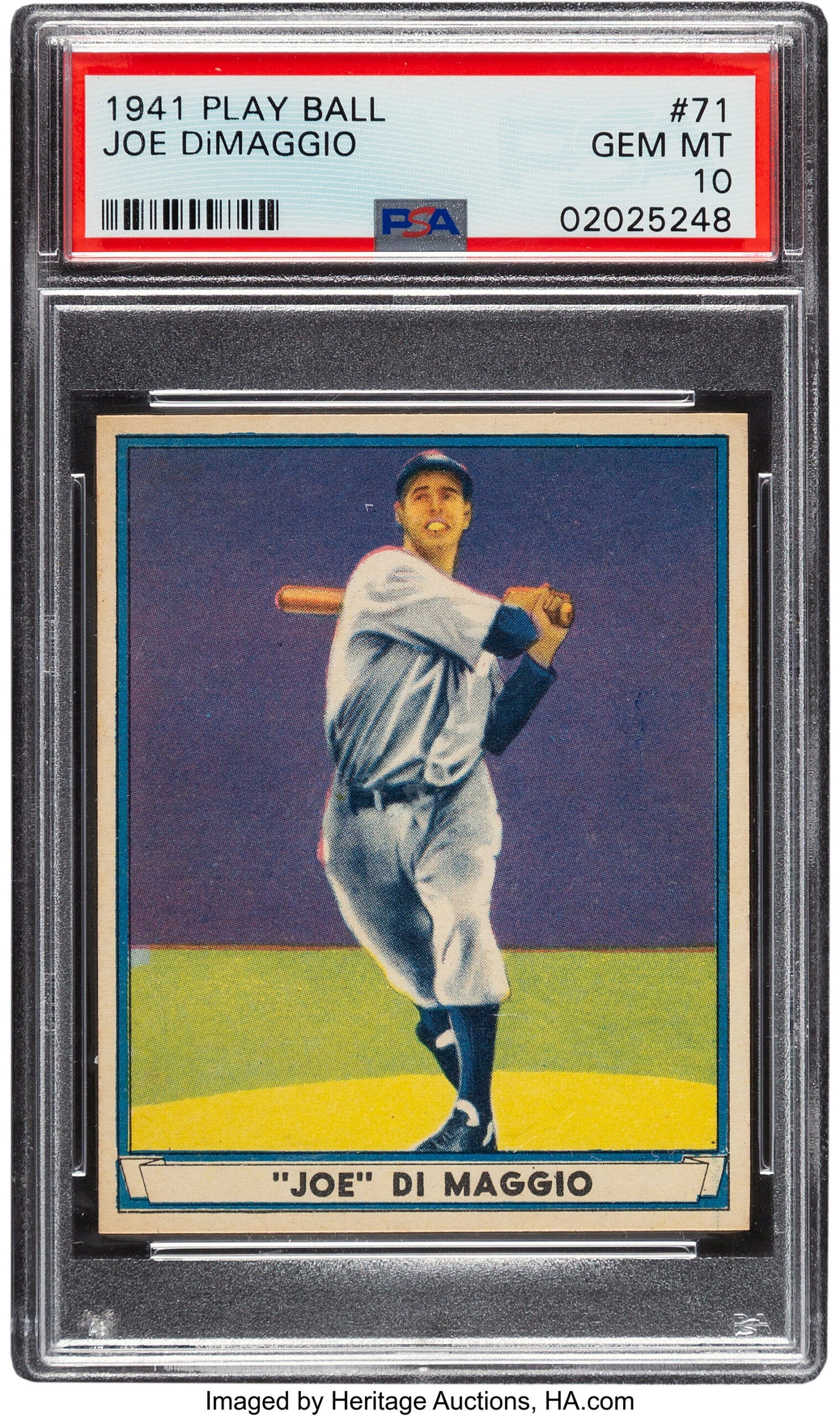 1941 Play Ball Joe DiMaggio card. 