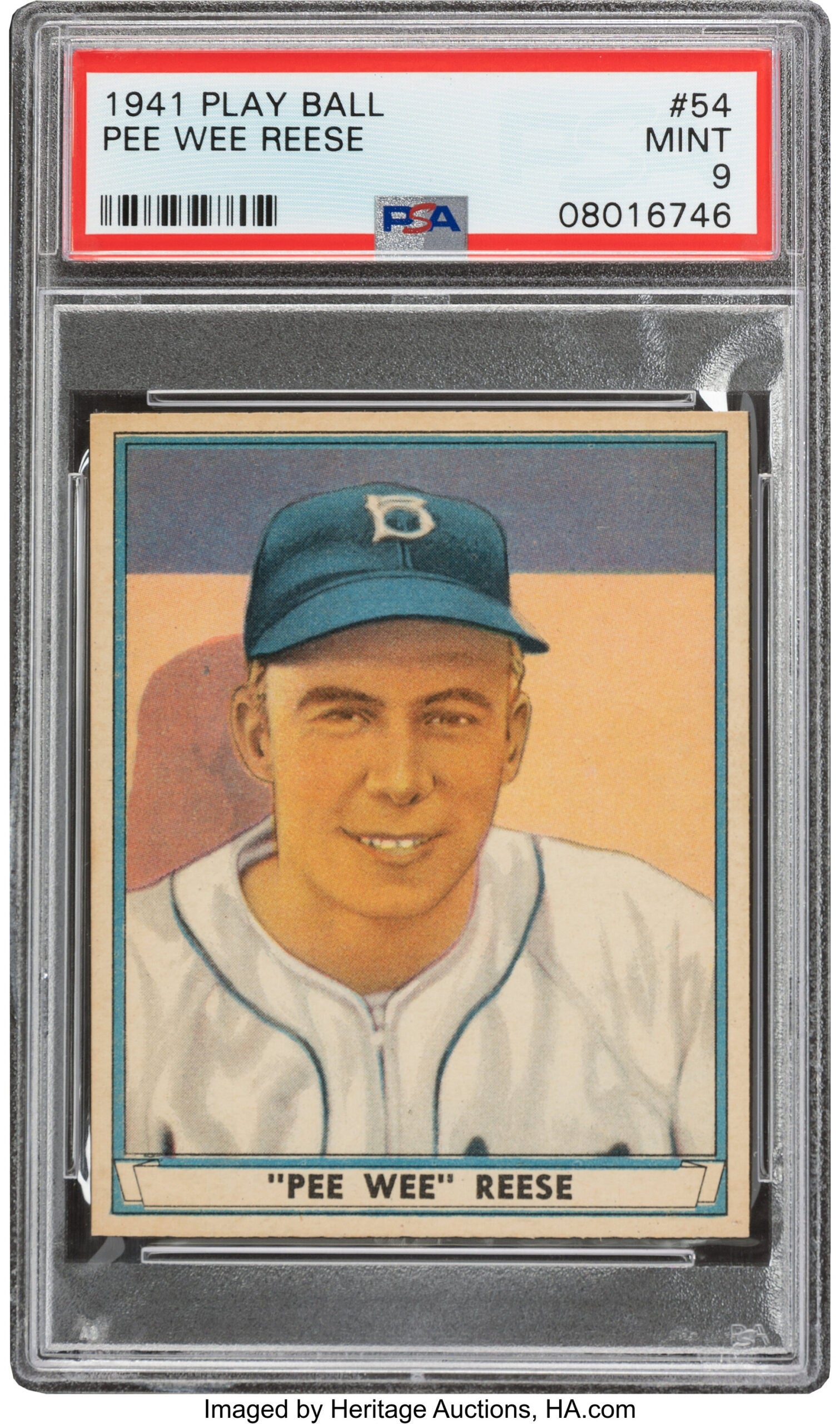 1941 Play Ball Pee Wee Reese card. 