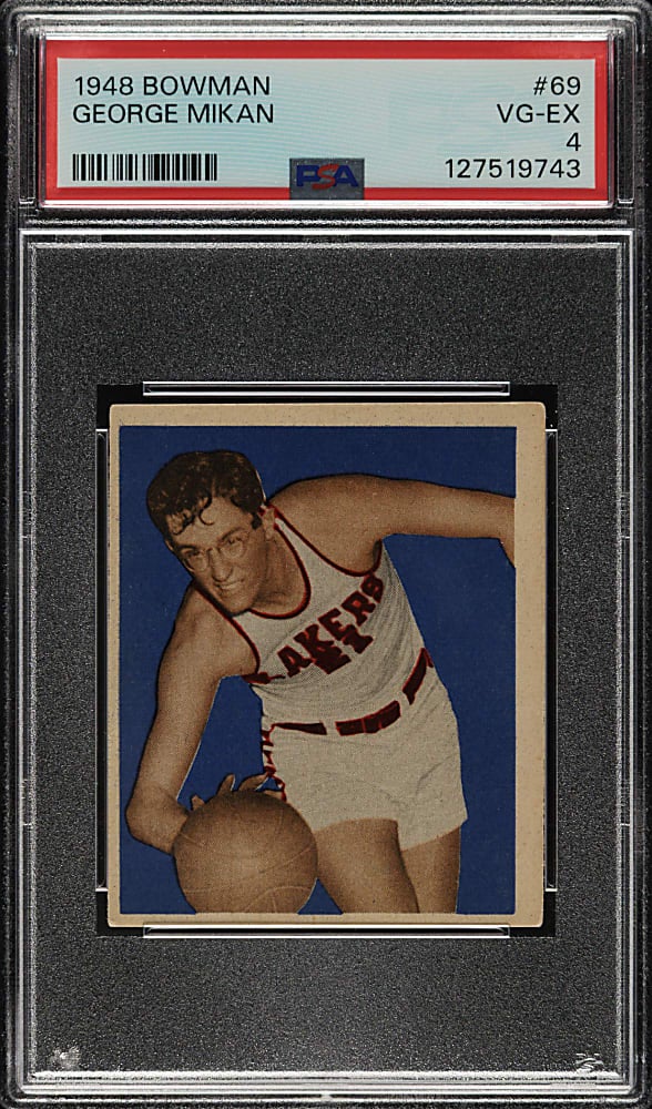 1948 Bowman George Mikan card. 