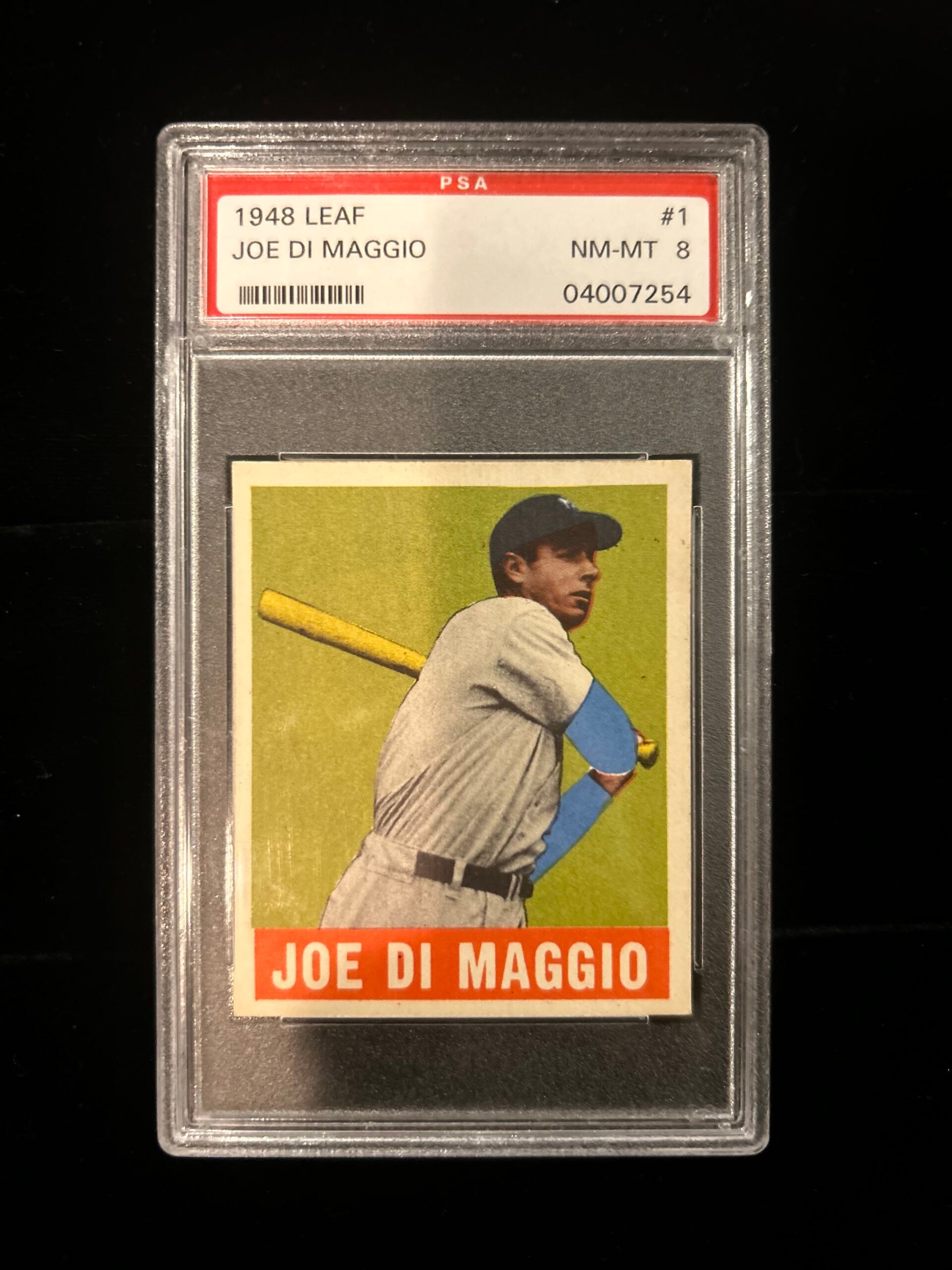 1948 Leaf Joe DiMaggio card. 