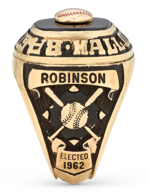 1962 Jackie Robinson Hall of Fame ring from the collection of Dr. G.B. Espy. 