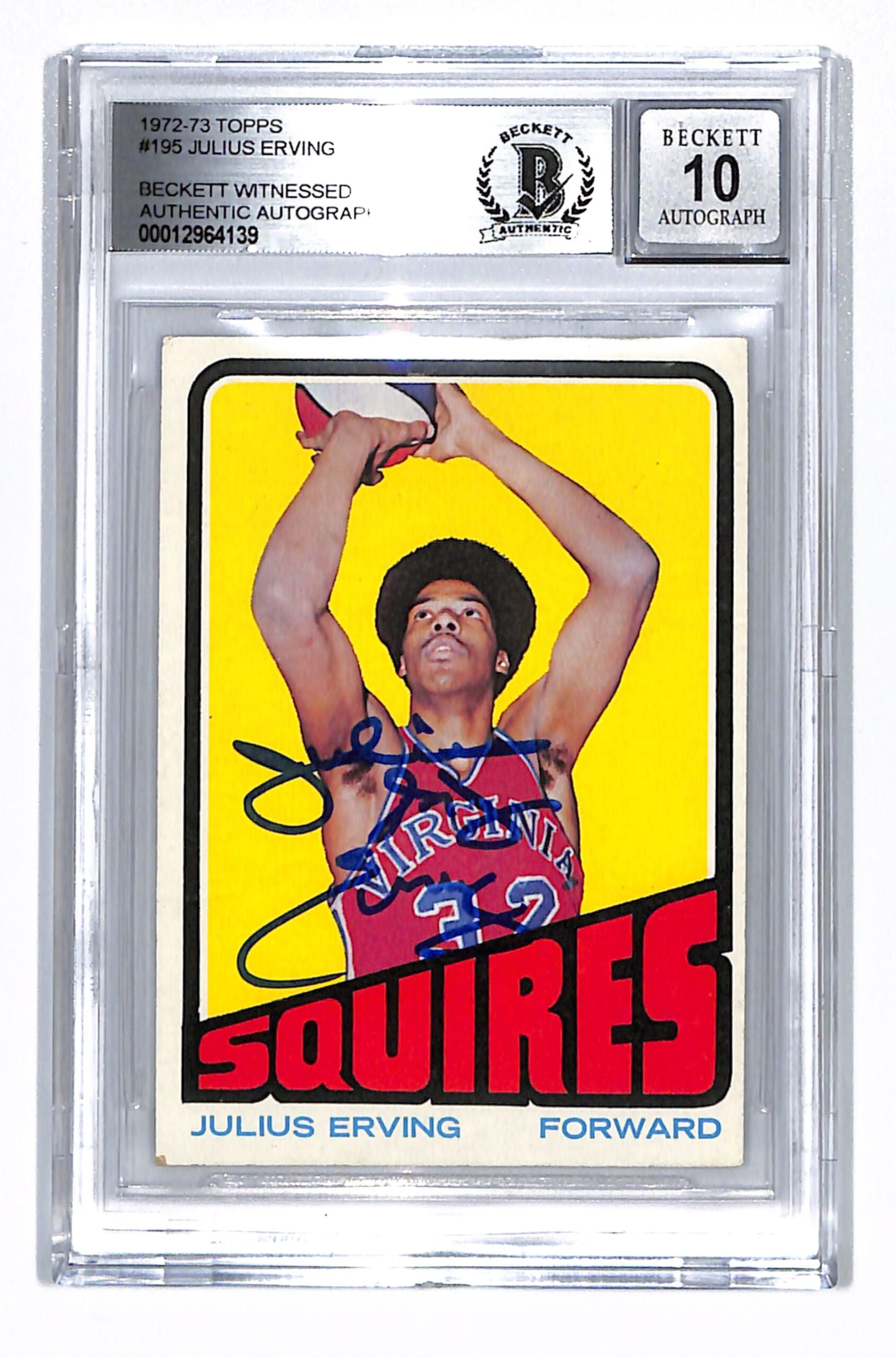 1972 Topps Julius Erving card. 