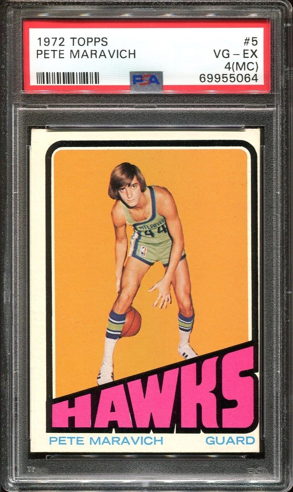 1972 Topps Pete Maravich card. 