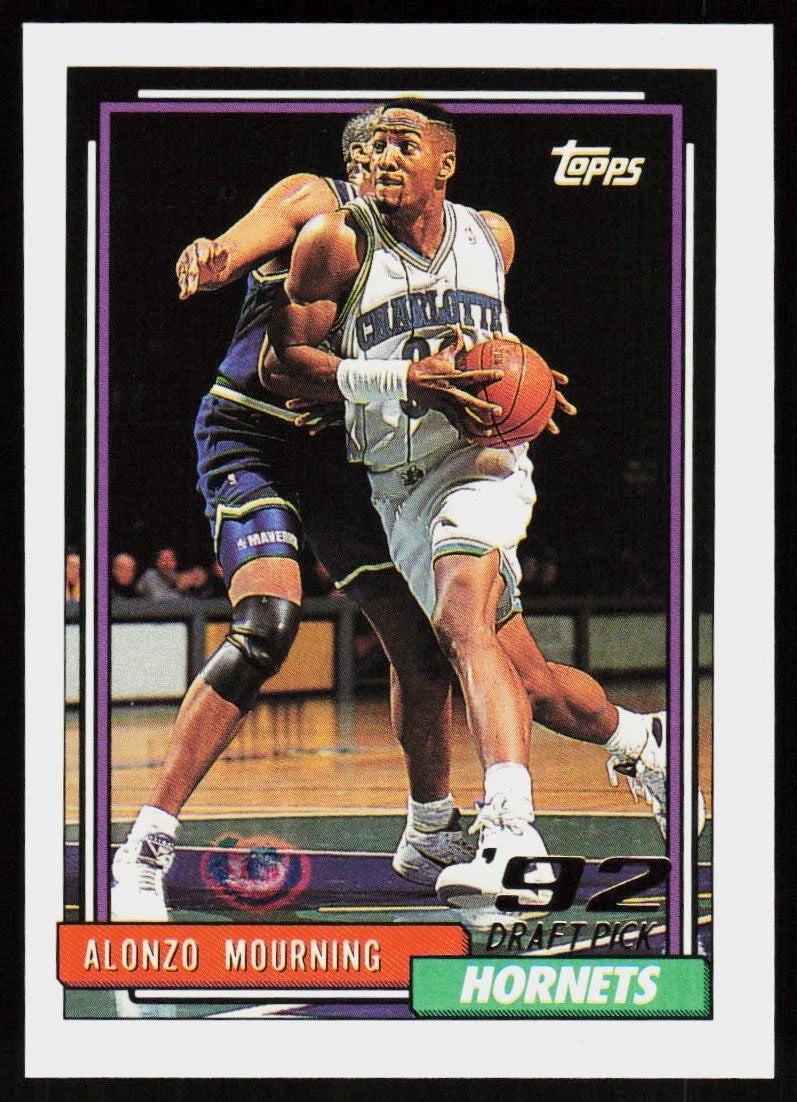 1992-92 Topps Alonzo Mourning rookie card. 