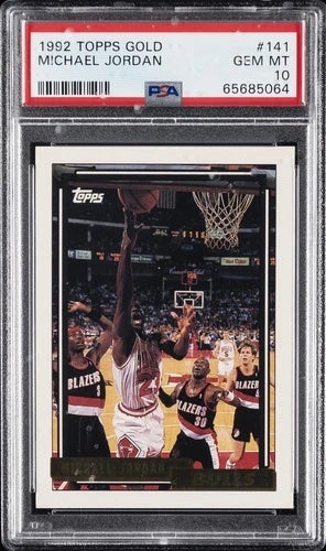 1992 Topps Gold Michael Jordan card. 