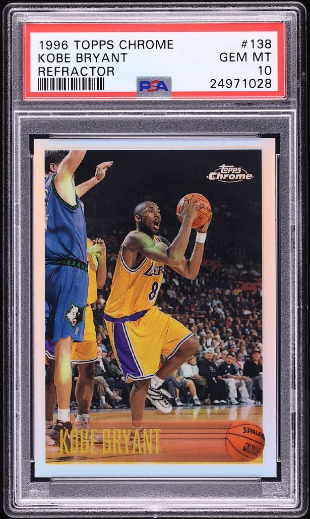 1996 Topps Chrome Kobe Bryant Rookie card. 