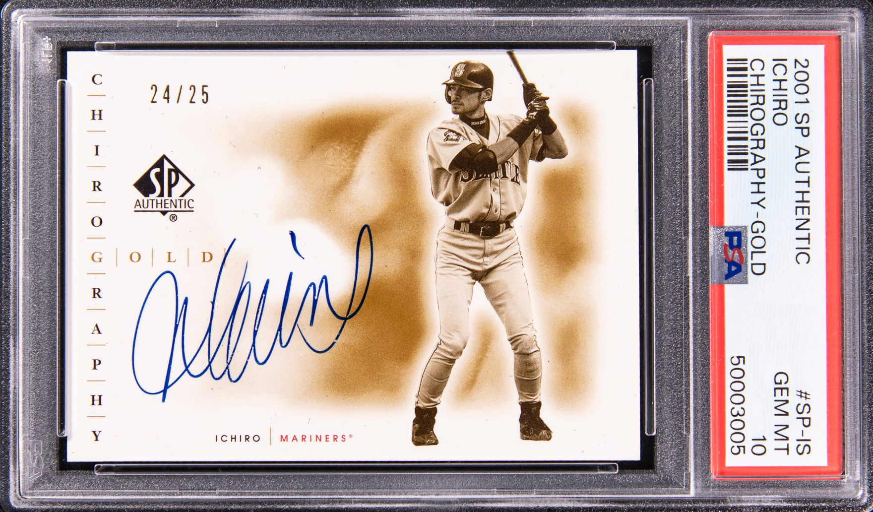 2001 SP Authentic Ichiro card. 