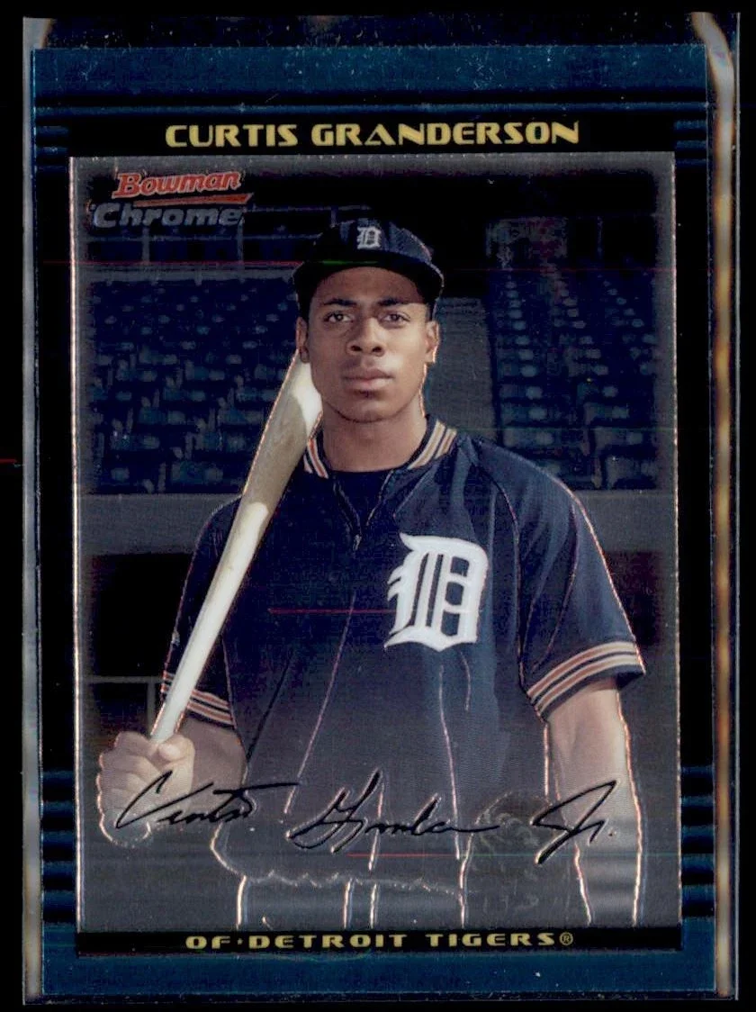 2002 Bowman Chrome Curtis Granderson Rookie card. 