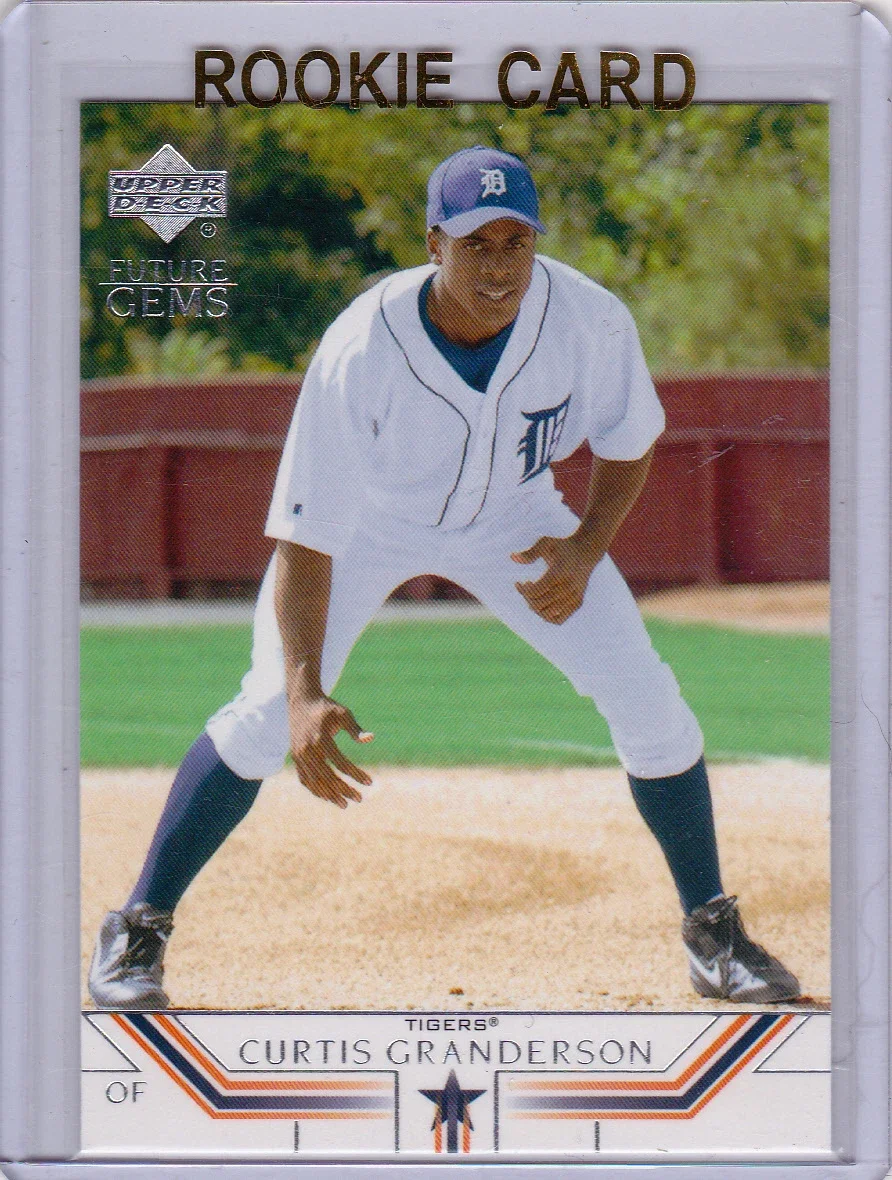 2002 Upper Deck Curtis Granderson Future Gems Rookie card. 