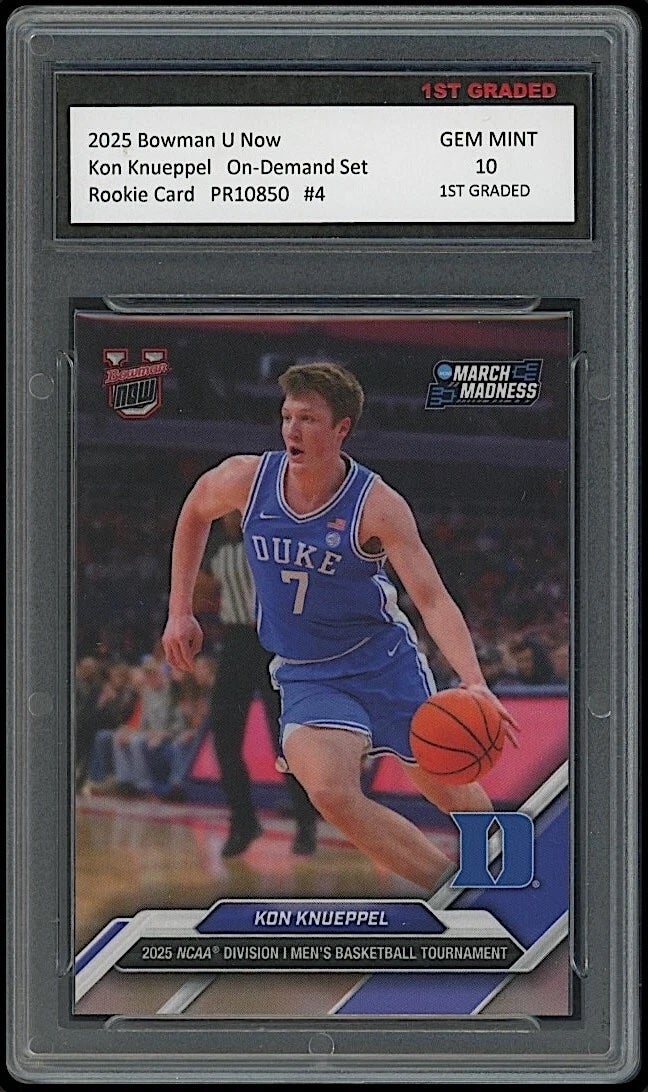 2025 Bowman U Kon Knueppel Rookie card. 