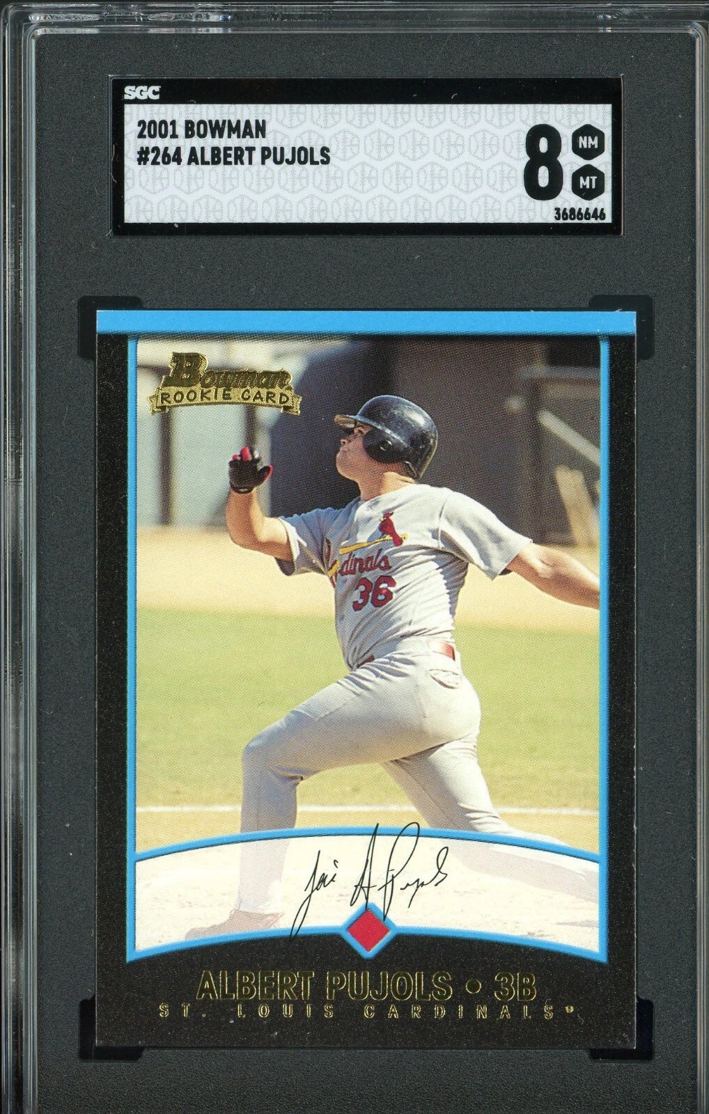 2001 Bowman Albert Pujols rookie card. 