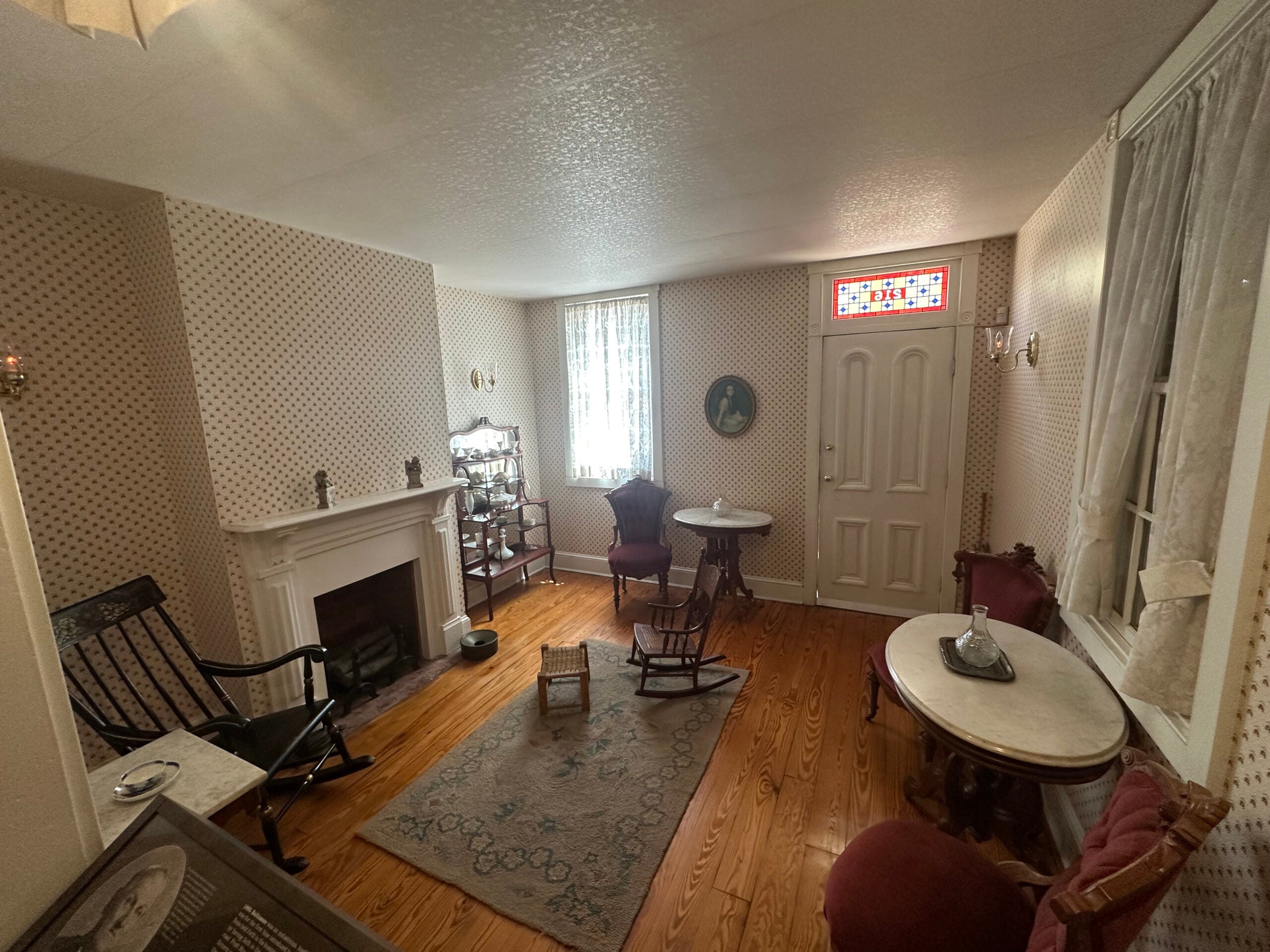 The living room at the Baltimore home where Babe Ruth was born. 