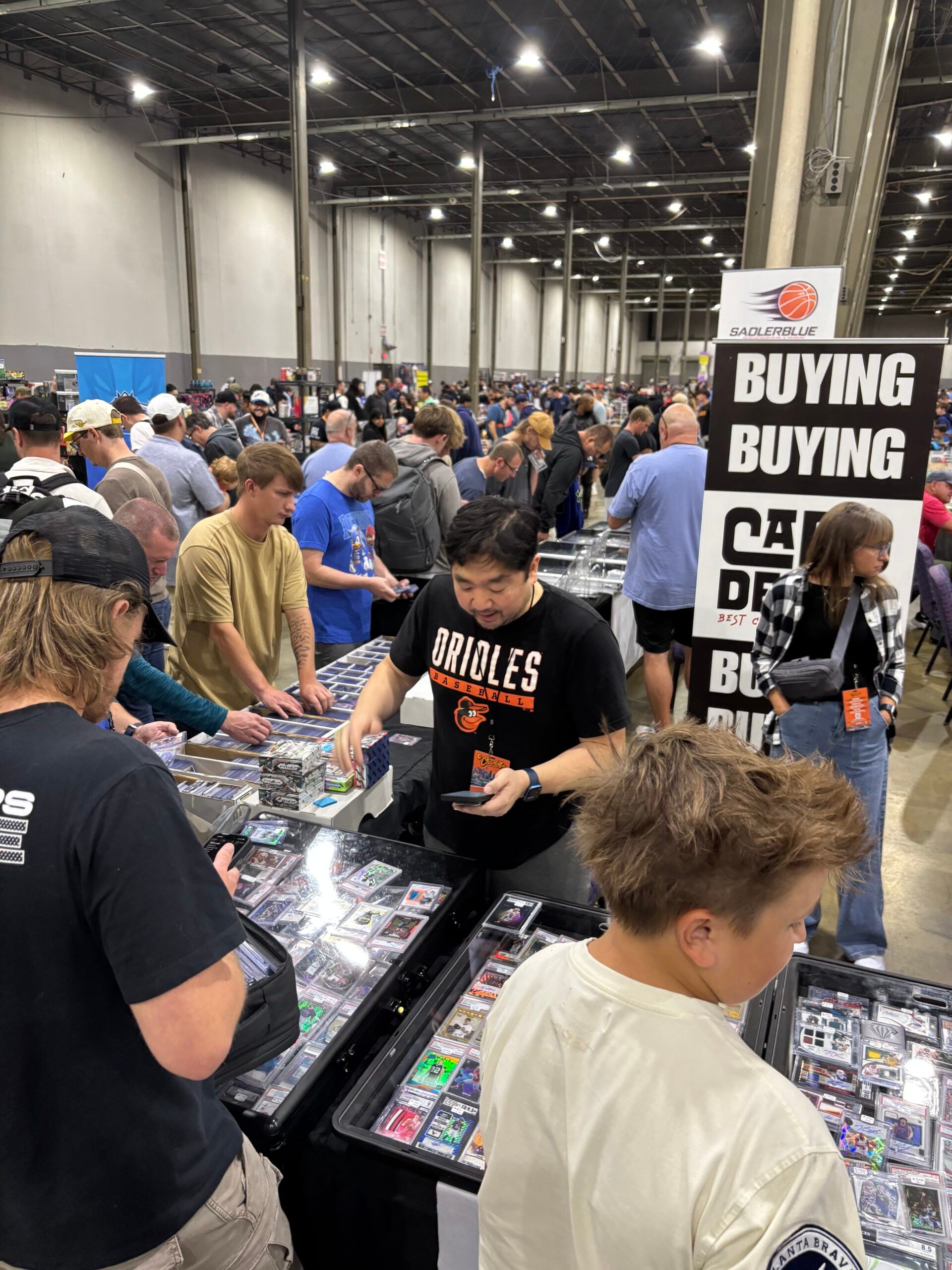 Dealers from across the country did good business at the Charlotte Card Show. 