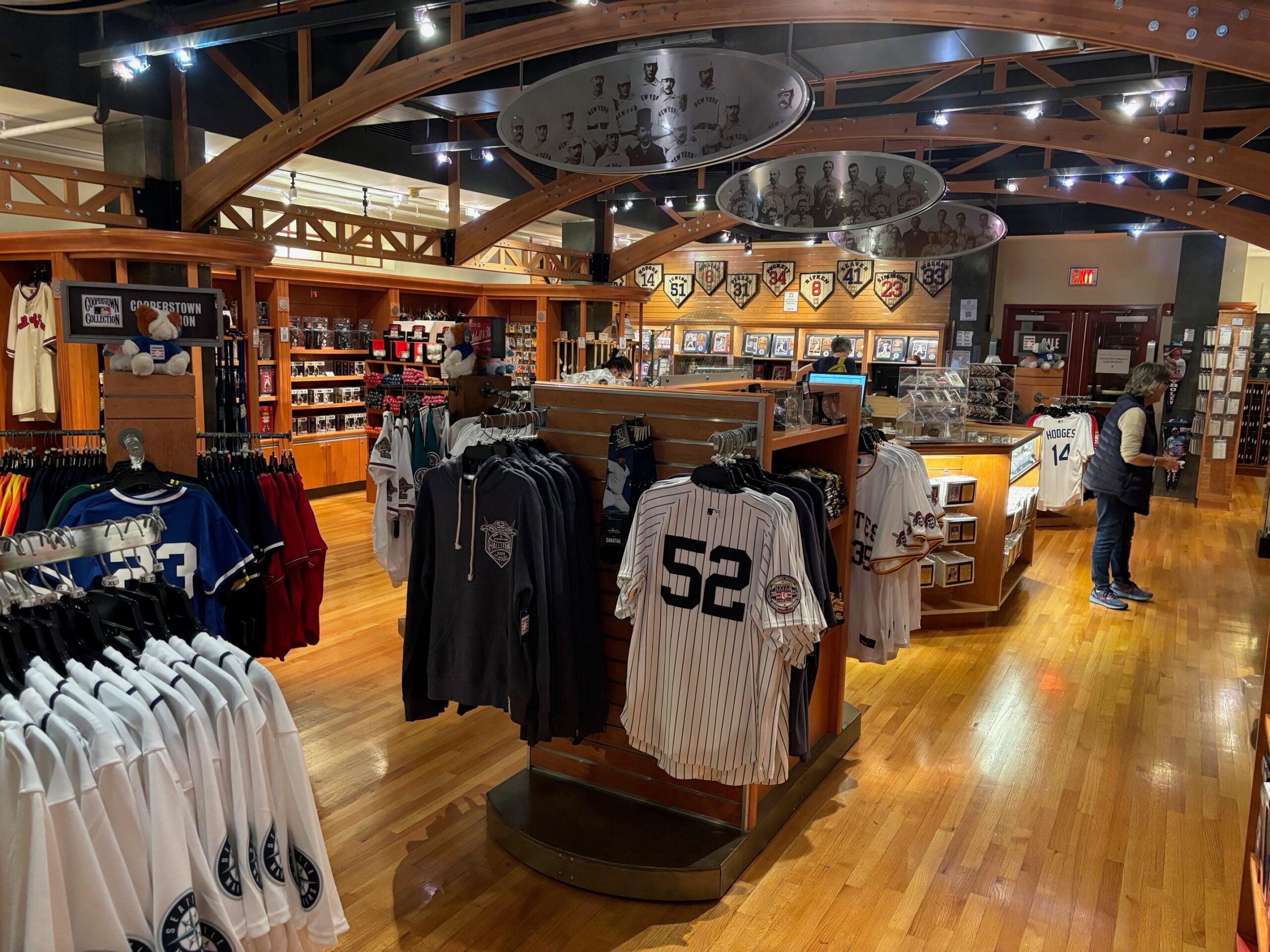 The retail store at the Baseball Hall of Fame in Cooperstown. 