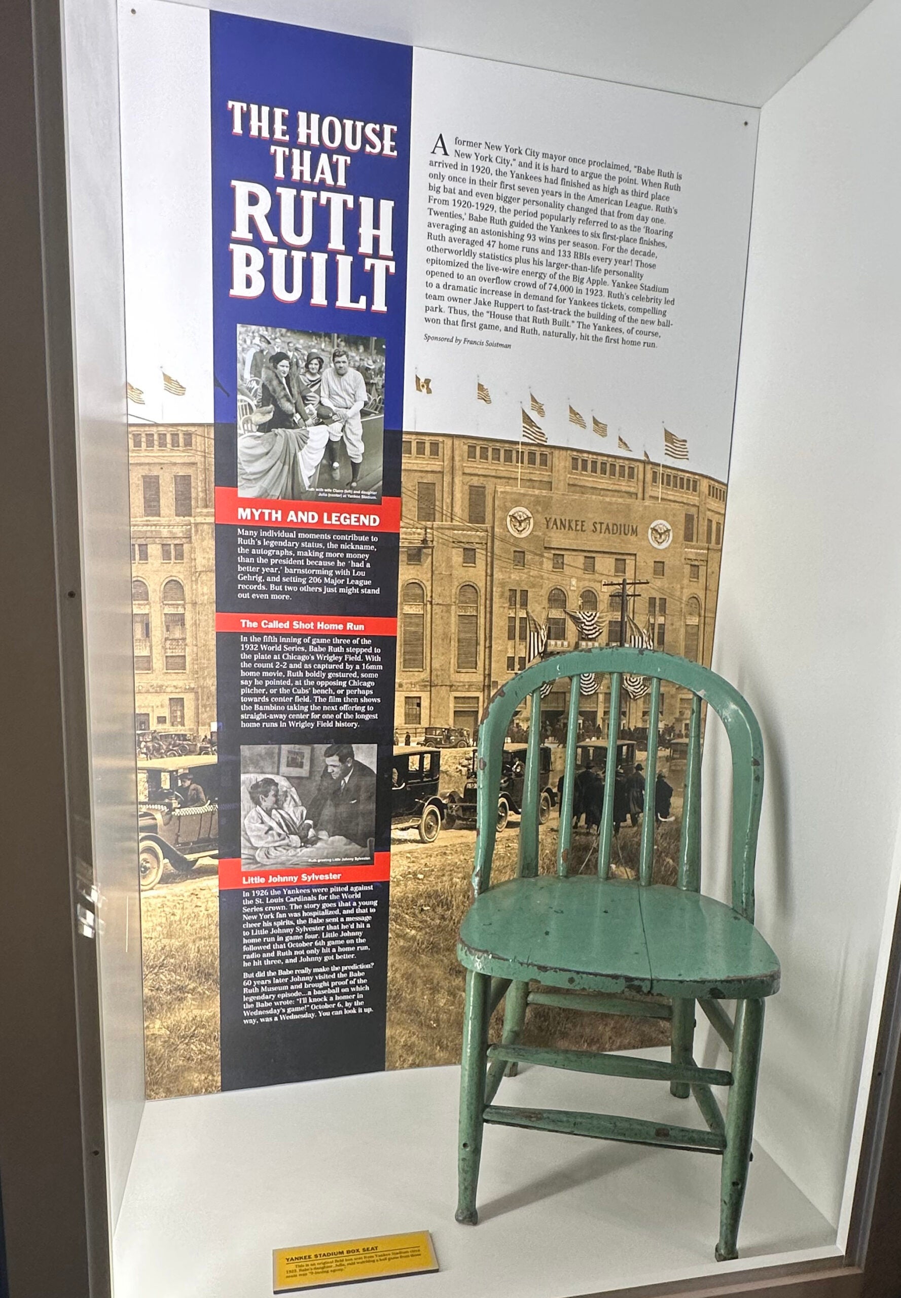 The House That Ruth Built exhibit at the Babe Ruth Birthplace and Museum. 